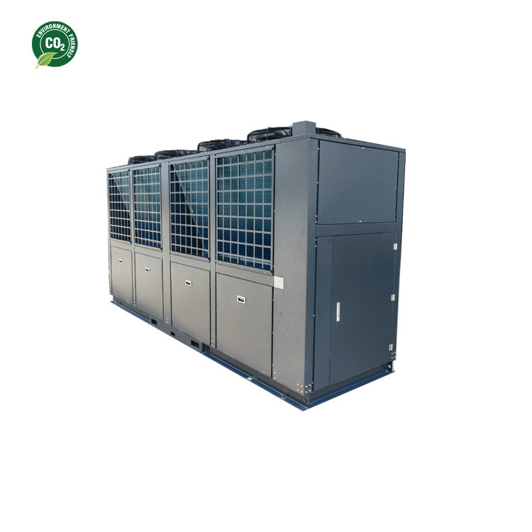 160KW空气水源复合CO2热泵用于商业制冷和制热