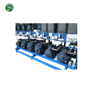 160KW空气水源复合CO2热泵用于商业制冷和制热